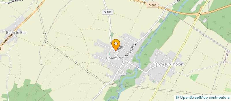 localisation de l'entreprise MONSIEUR FABRICE FREMY  CHAMVRES