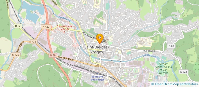 localisation de l'entreprise MONSIEUR FABRICE FRESSE à SAINT-DIE-DES-VOSGES