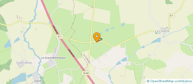 localisation de l'entreprise MONSIEUR FABRICE FRIZOT  LA CELETTE