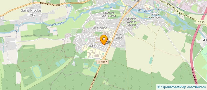 localisation de l'entreprise MONSIEUR FABRICE FROTE  SENLIS