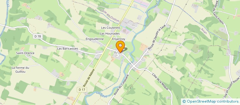 localisation de l'entreprise MONSIEUR FABRICE FRUTOS  ANAN