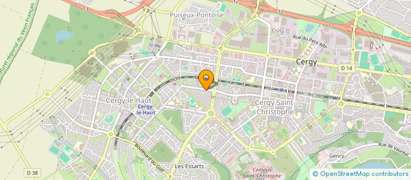 localisation de l'entreprise MONSIEUR FABRICE GABELLI  CERGY