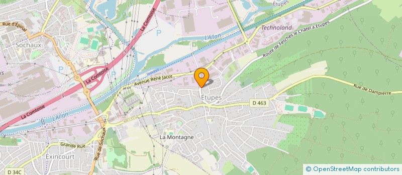 localisation de l'entreprise MONSIEUR FABRICE GAFRAY  ETUPES