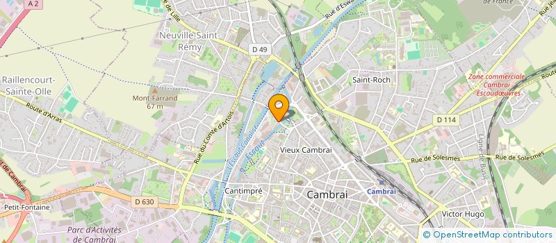 localisation de l'entreprise MONSIEUR FABRICE GAILLARD  CAMBRAI