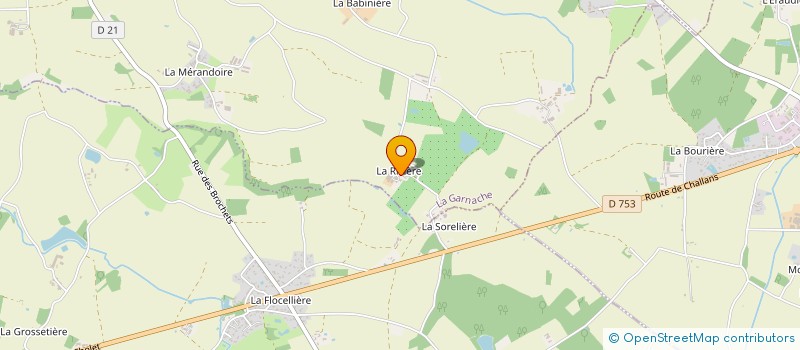 localisation de l'entreprise MONSIEUR FABRICE GALLAIS  LA GARNACHE