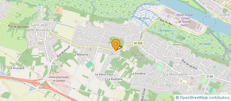 localisation de l'entreprise MONSIEUR FABRICE GALLOIS  SAINT-JEAN-DE-BOISEAU