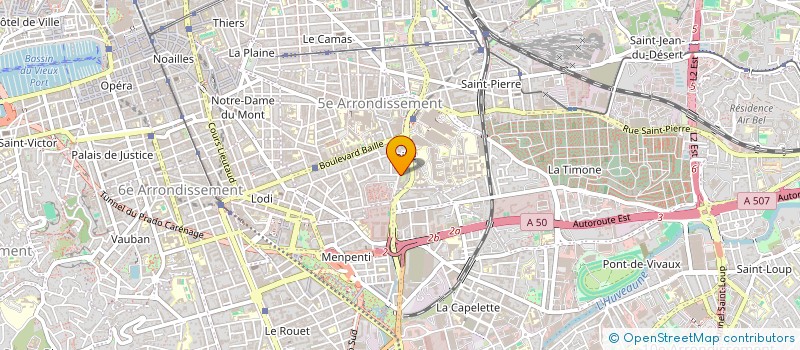 localisation de l'entreprise MONSIEUR FABRICE GALVEZ  MARSEILLE