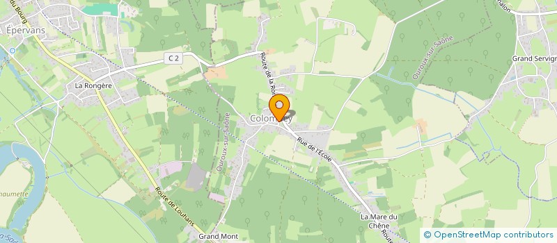 localisation de l'entreprise MONSIEUR FABRICE GANDREAU  OUROUX-SUR-SAONE