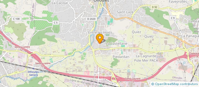 localisation de l'entreprise MONSIEUR FABRICE GARBOLINO à OLLIOULES
