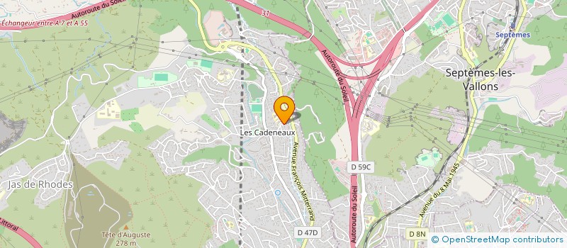 localisation de l'entreprise MONSIEUR FABRICE GARCIN à LES PENNES-MIRABEAU