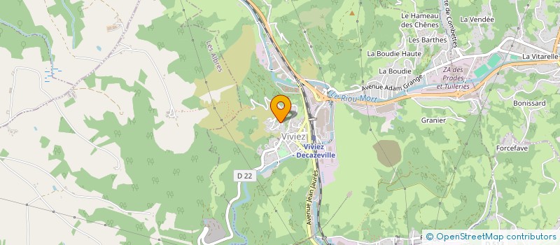 localisation de l'entreprise MONSIEUR FABRICE GARDES  VIVIEZ