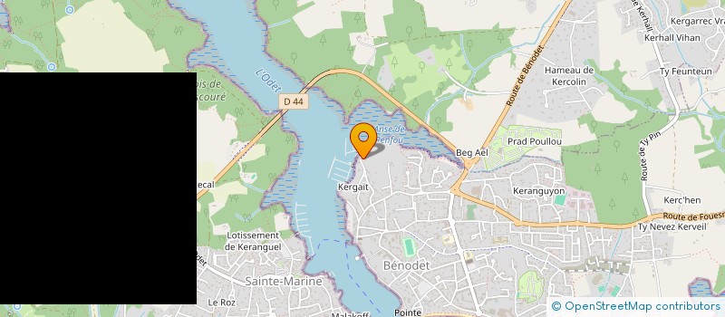 localisation de l'entreprise MONSIEUR FABRICE GARNIER  BENODET