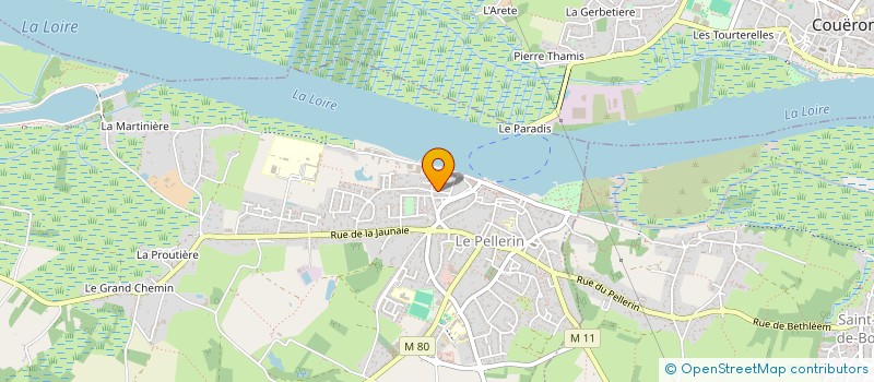 localisation de l'entreprise MONSIEUR FABRICE GASNIER  LE PELLERIN