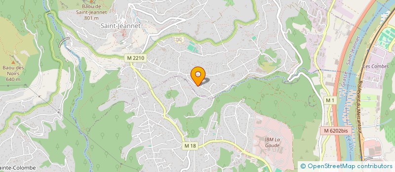 localisation de l'entreprise MONSIEUR FABRICE GASPERINI  SAINT-JEANNET