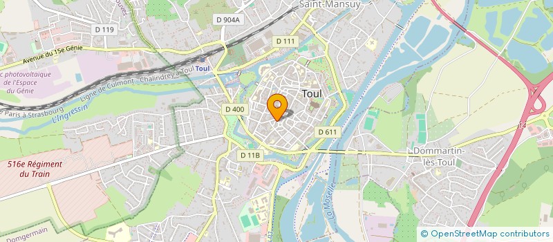 localisation de l'entreprise MONSIEUR FABRICE GASSER  TOUL