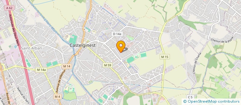 localisation de l'entreprise MONSIEUR FABRICE GASTON à CASTELGINEST