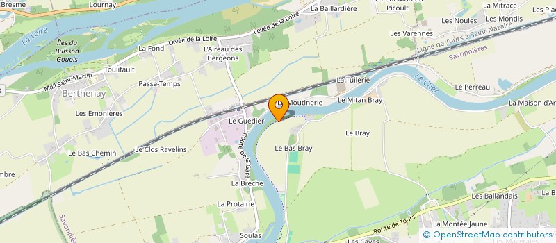localisation de l'entreprise MONSIEUR FABRICE GAUTIER à SAVONNIERES