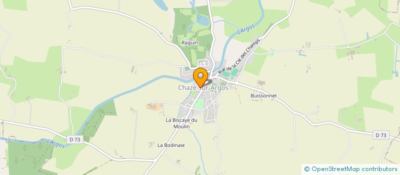 localisation de l'entreprise MONSIEUR FABRICE GAVALAND  CHAZE-SUR-ARGOS