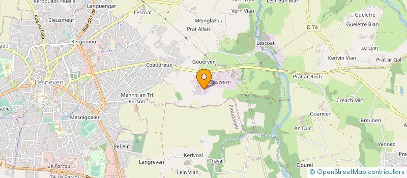 localisation de l'entreprise MONSIEUR FABRICE GAZEAUX à LESNEVEN