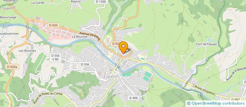 localisation de l'entreprise MONSIEUR FABRICE GENIEZ  ESPALION