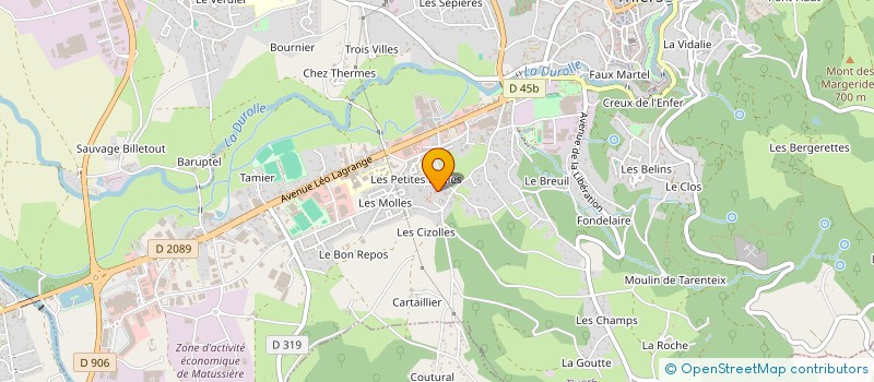 localisation de l'entreprise MONSIEUR FABRICE GENILLIER à THIERS