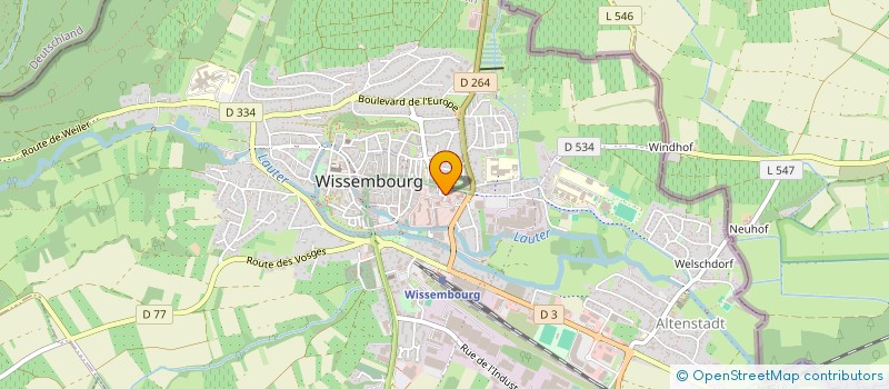 localisation de l'entreprise MONSIEUR FABRICE GERTZ  WISSEMBOURG