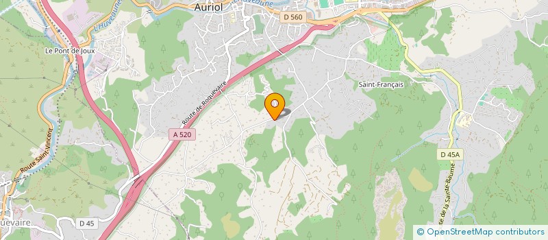 localisation de l'entreprise MONSIEUR FABRICE GIACALONE  AURIOL