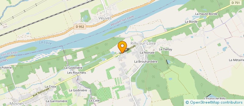 localisation de l'entreprise MONSIEUR FABRICE GILBERT  RILLY-SUR-LOIRE