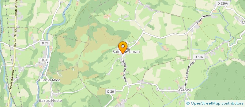 localisation de l'entreprise MONSIEUR FABRICE GILET  SAINT-ARROMAN