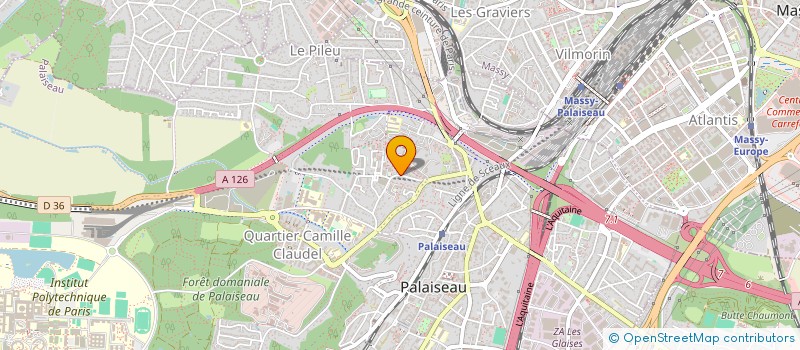 localisation de l'entreprise MONSIEUR FABRICE GILLARD  PALAISEAU