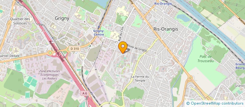 localisation de l'entreprise MONSIEUR FABRICE GILLET  RIS-ORANGIS