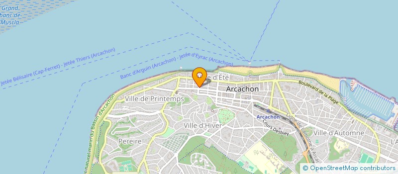 localisation de l'entreprise MONSIEUR FABRICE GIRODON  ARCACHON