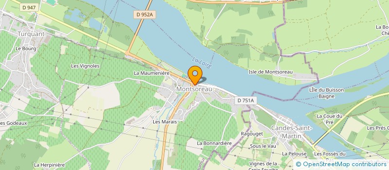 localisation de l'entreprise MONSIEUR FABRICE GODINEAU à MONTSOREAU