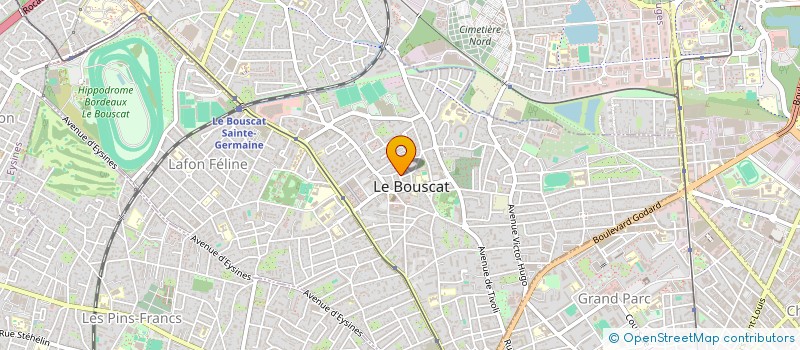 localisation de l'entreprise MONSIEUR FABRICE GORGEON à LE BOUSCAT