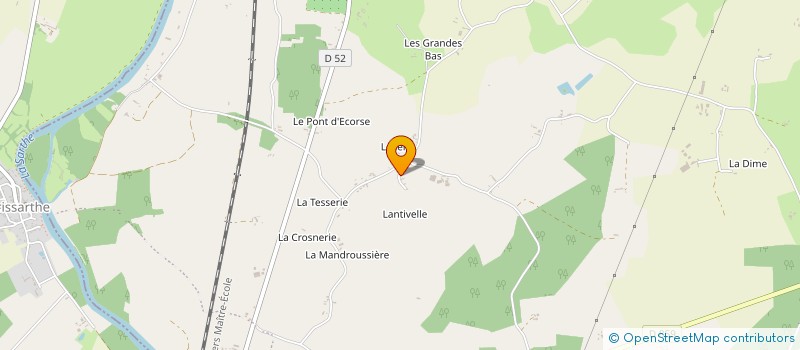 localisation de l'entreprise MONSIEUR FABRICE GOUBERT  MORANNES SUR SARTHE-DAUMERAY