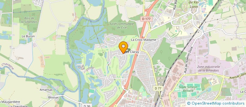 localisation de l'entreprise MONSIEUR FABRICE GOUEDARD  BRUZ