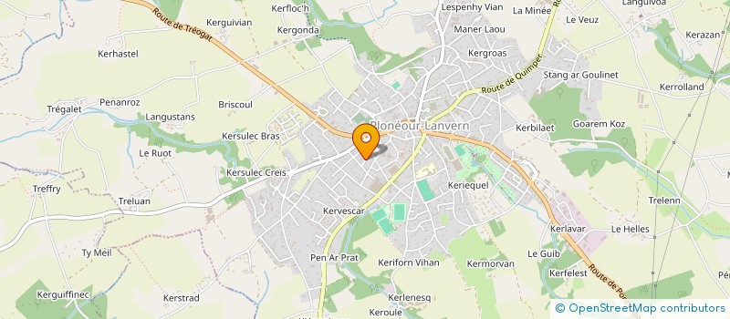 localisation de l'entreprise MONSIEUR FABRICE GOULO  PLONEOUR-LANVERN