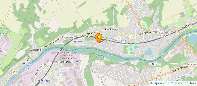 localisation de l'entreprise MONSIEUR FABRICE GOURGUECHON  AUVERS-SUR-OISE