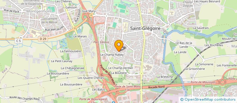 localisation de l'entreprise MONSIEUR FABRICE GOURSAUD  SAINT-GREGOIRE