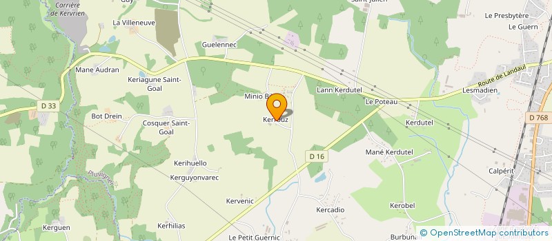 localisation de l'entreprise MONSIEUR FABRICE GOUVENEL  PLUVIGNER