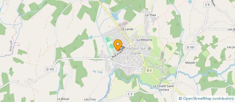 localisation de l'entreprise MONSIEUR FABRICE GRAINGER à ORADOUR-SUR-GLANE