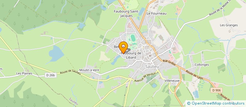 localisation de l'entreprise MONSIEUR FABRICE GRAND  SAULIEU