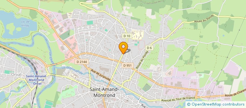 localisation de l'entreprise MONSIEUR FABRICE GRANDIN  SAINT-AMAND-MONTROND