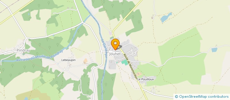 localisation de l'entreprise MONSIEUR FABRICE GRANGER à JOUHET