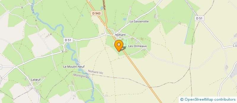 localisation de l'entreprise MONSIEUR FABRICE GRANGER à NOHANT-VIC