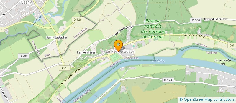 localisation de l'entreprise MONSIEUR FABRICE GROPAIZ  LA ROCHE-GUYON