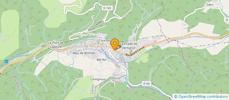 localisation de l'entreprise MONSIEUR FABRICE GROS à LABASTIDE-ROUAIROUX