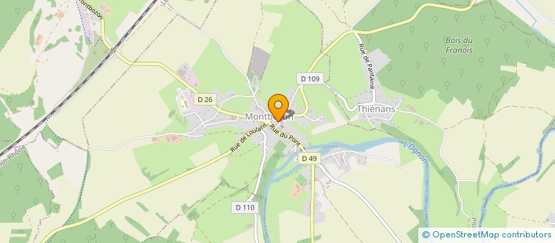 localisation de l'entreprise MONSIEUR FABRICE GROSJEAN  FILAIN