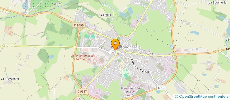 localisation de l'entreprise MONSIEUR FABRICE GUEGEAIS  LA CHATAIGNERAIE