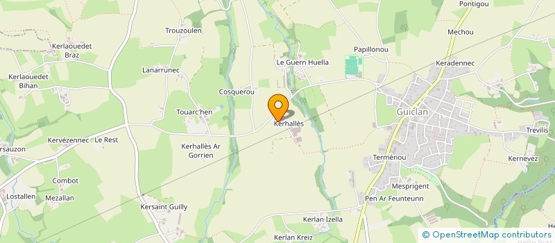 localisation de l'entreprise MONSIEUR FABRICE GUEGUEN  GUICLAN